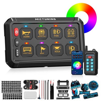 12v/24v Toggle Switch Panel Wireless Remote/APP Control LED Relay System Circuit