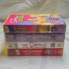 The Simpsons VHS Bundle x4 Crime and Punishment Against The World