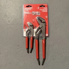 Milwaukee 48-22-6330 6" & 10" Ream and Punch Straight Jaw Pliers Lot Of 2 Set
