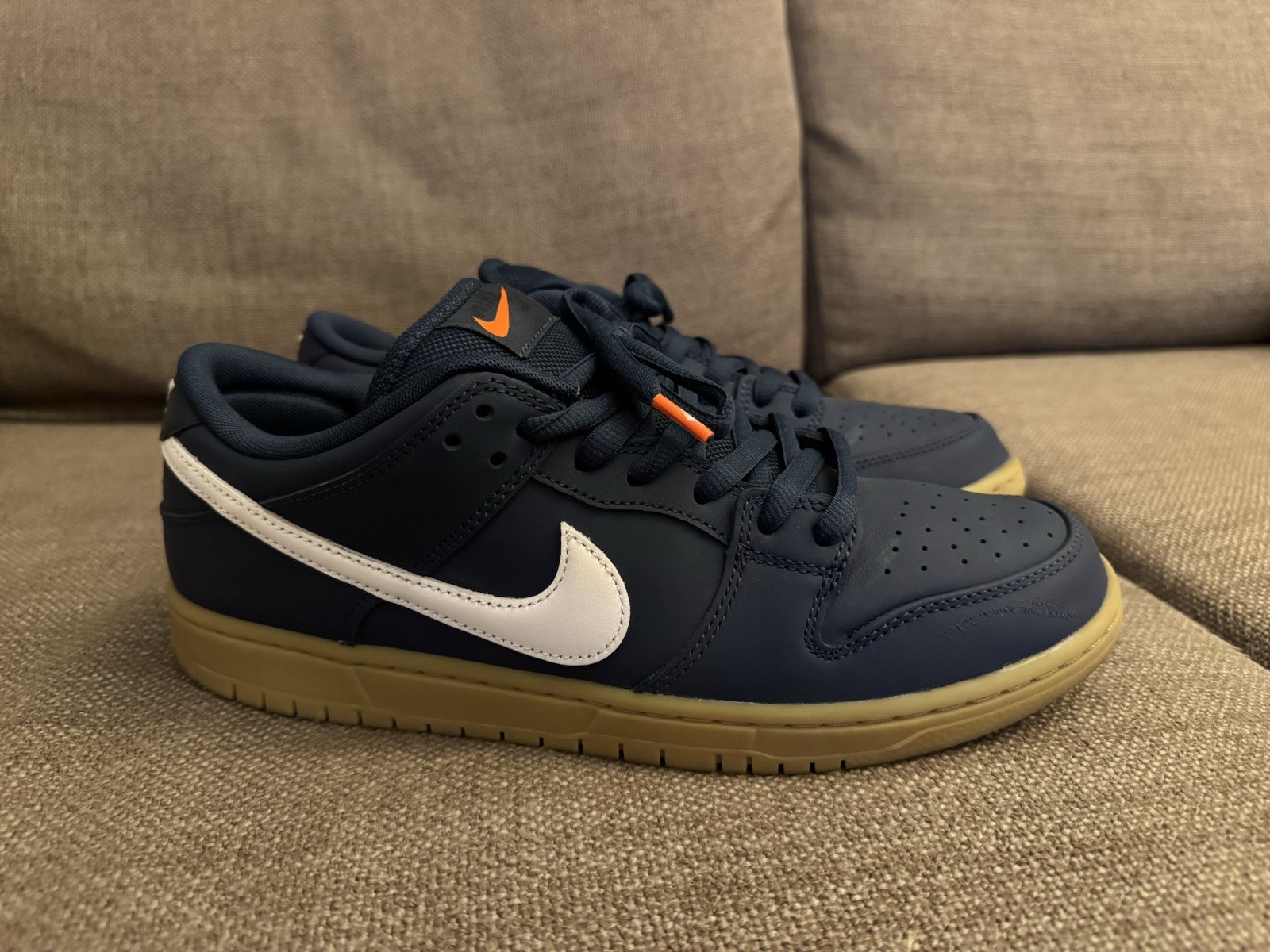 Nike SB Dunk Low Pro Navy White Gum FJ1674-400 Size 10.5