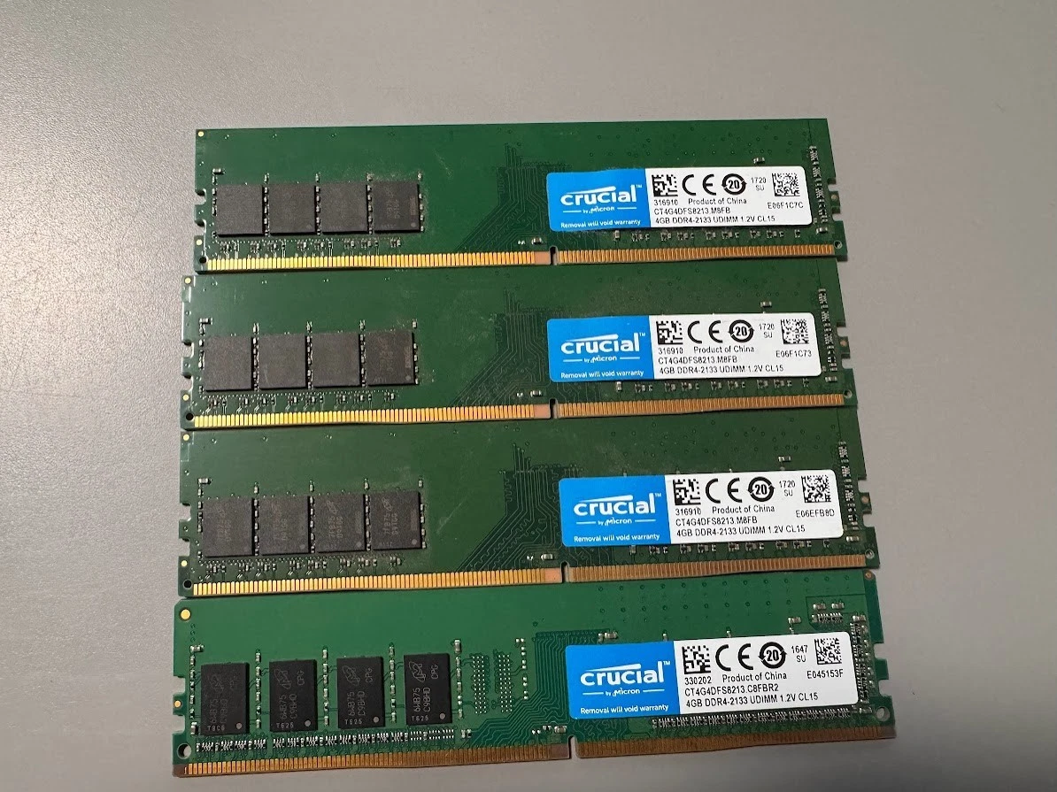 Crucial PC4-17000 (DDR4-2133) Bus Speed Computer RAM 16 GB Total