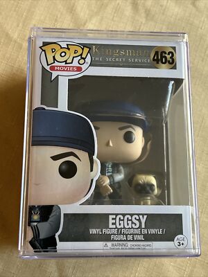 Funko Pop! Vinyl Figure Kingsman Eggsy #463 in Stacks Acrylic Hard  Case 889698143738|