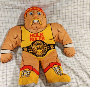 Vintage 1990 Hulk Hogan WWF Wrestling Buddies Plush ...