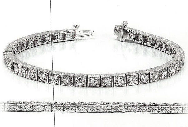 Amazon.com: FRIENDLY DIAMONDS Diamond Tennis Bracelet 2 carat | 14K Rose  Gold | IGI Certified Lab Grown Diamond Tennis Bracelet | GH-SI1 Quality Tennis  Diamond Bracelets: Clothing, Shoes & Jewelry