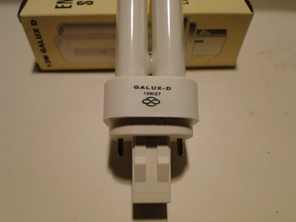 GALUX 13W COMPACT FLUORESCENT QUAD TUBE LAMP BULB 2700k BRAND NEW IN BOX - Image 2 of 4