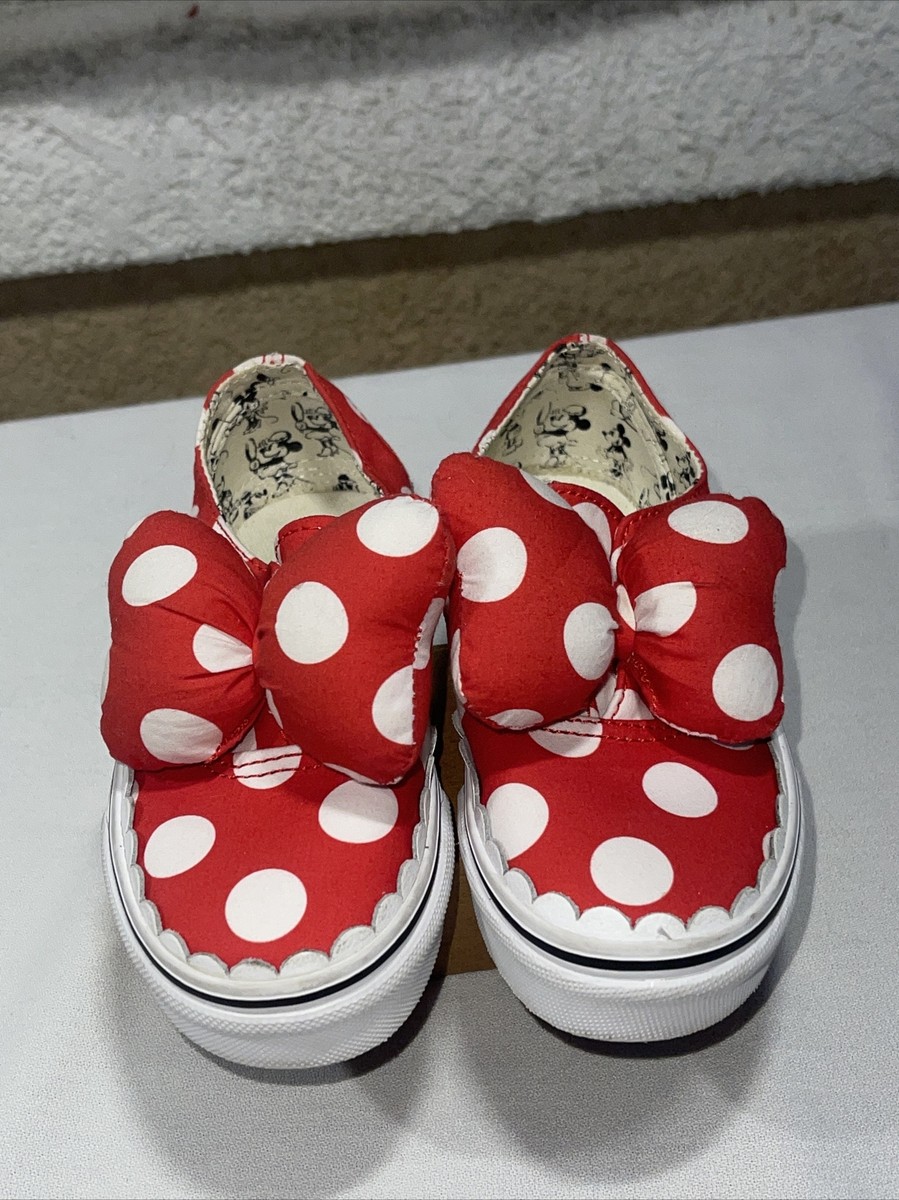 RARE Vans x Disney Minnie Mouse Limited Edition Bow Sneakers in
