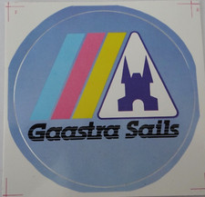 Werbe-Aufkleber Gaastra Sails Logo Segeln Segelsport Surfen Surfbus 80er