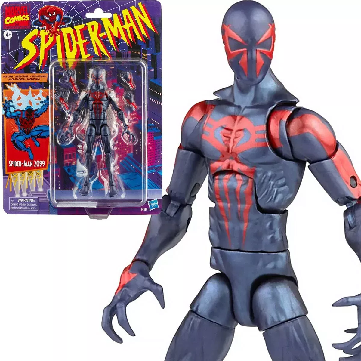 Hasbro Marvel Legends Series 6-inch Scale Action Figure Toy Spider-Man  2099, Includes Premium Design, and 2 Accessories - Marvel