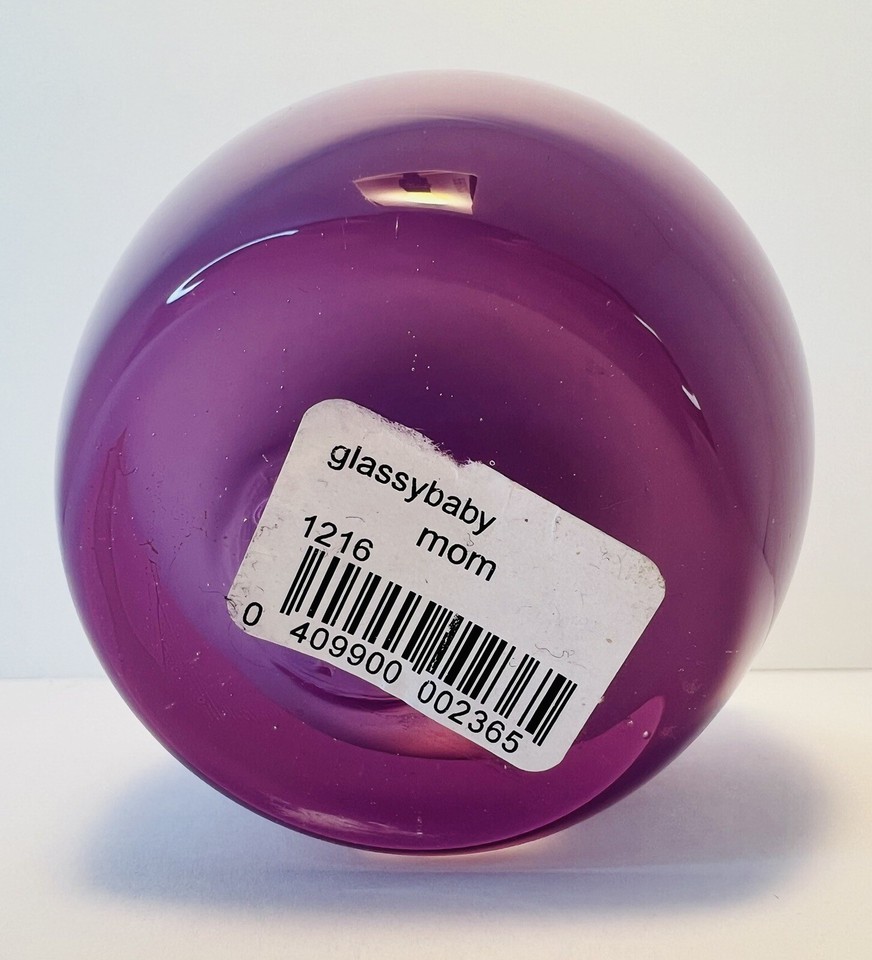 Glassy Baby MOM Glassybaby lavender MOM candle votive excellent