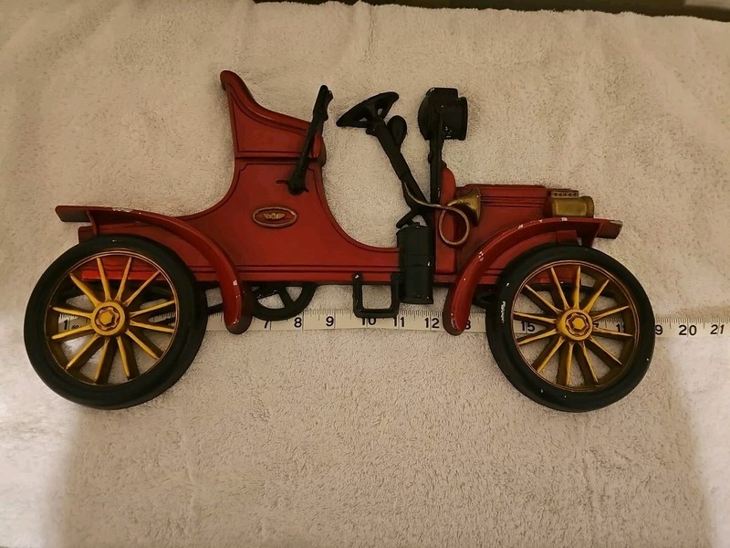 Vintage Red, Cast Metal Antique Car Wall Decor By Sexton USA - 1102