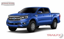 Trailfx Smoke Acrylic Bug Shield Hood Deflector For 19-23 Ford Ranger 8715h Trailfx Smoke Acrylic Bug Shield Hood Deflector For 19-23 Ford Ranger 8715h