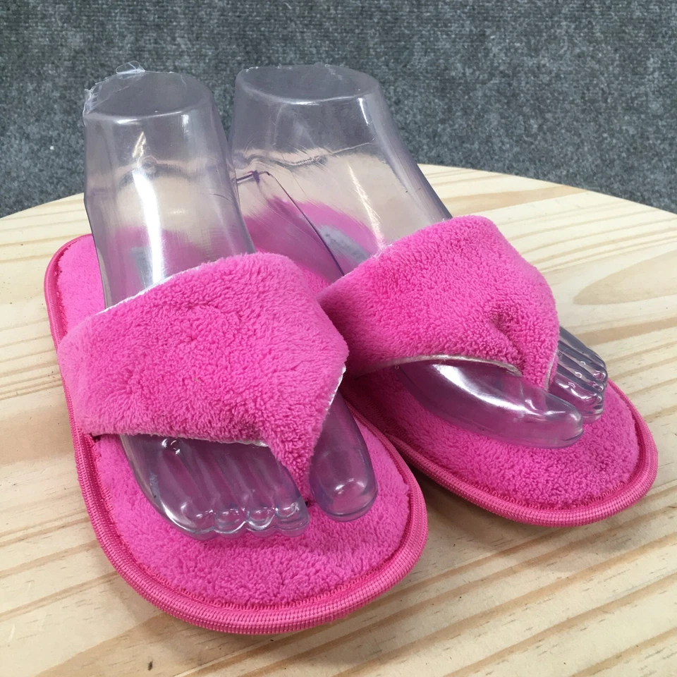 Zapatillas Laura Ashley Mujer 5-6 Tanga Rosa Sin Cordones Punta Abierta Cómodas Informales Planas Foto 3 de 4