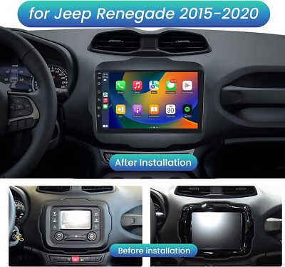 For 2015-2020 Jeep Renegade 32GB Apple Carplay Car Stereo Radio Android 12 GPS