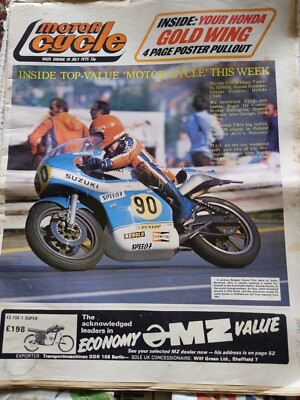 Motor Cycle Weekly News Paper W/E 19 July 1975