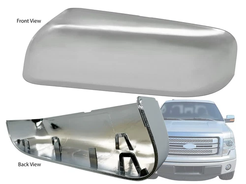 For 2009-2014 Ford F150 Pick-Up Truck Upper Mirror Cap Chrome Driver Left Side