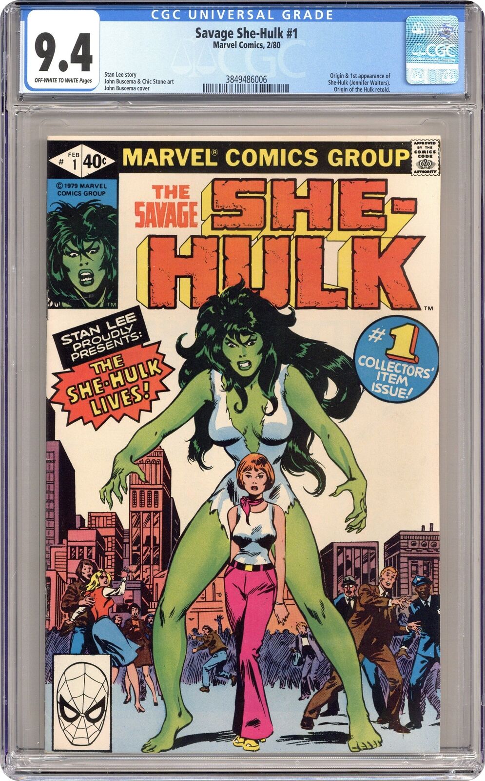 Savage She-Hulk 1D Direct Variant CGC 9.4 1980 3849486006 1st app. She-Hulk