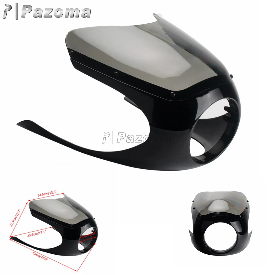6-1/4" Half Fairing For Yamaha XS XSR SJ XV RD 400 550 Kawasaki Z900RS W800 650 — 第 2/4 张图片