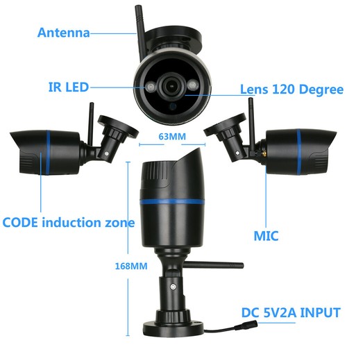 7 inch TFT Wireless Baby Monitor 4 CH Quad Security System DVR With 2 IR Camera - Picture 3 of 12