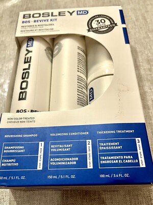 Bosley MD Bos Revive Kit Shampoo Conditioner Thickening Treatment