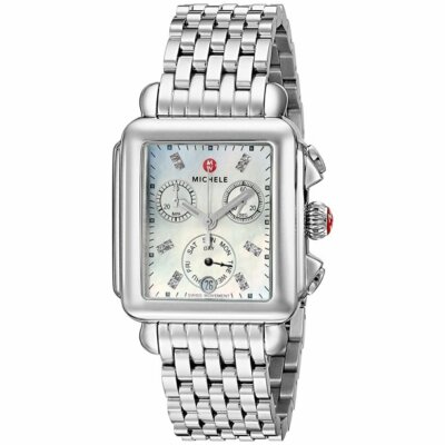 Excellent nice DECO MICHELE women watch silver Michele Deco Diamond Stainless Steel Watch – J.R.DUNN main image 3