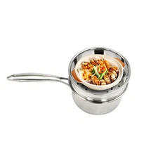 Non-stick Stainless Steel Saucepan W/Handle Large Capacity Saucepan For Cooking