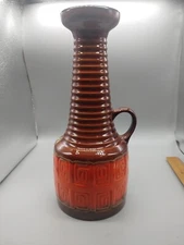 W.Germany Mid-Century Modern S.P Gerz Studio Fat Lava Era Vase 803/28 Mint