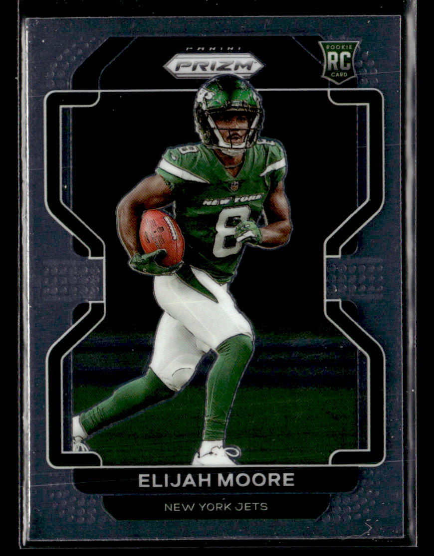 2021 Panini Prizm #346 Elijah Moore Rookie Card New York Jets