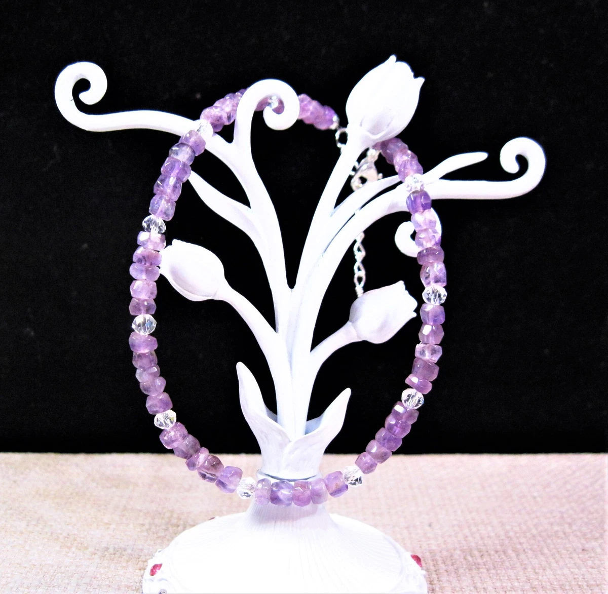 Amethyst outlet ankle bracelet
