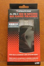 NEW Stealth Cam STC-QMCR iOS 4 in 1 SD Micro SD Card Reader 258GB