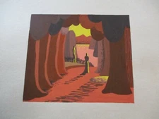 ARTHUR SHERMAN Painting ANTIQUE 1940'S CUBISM SURREALIST MODERNIST Mid Century