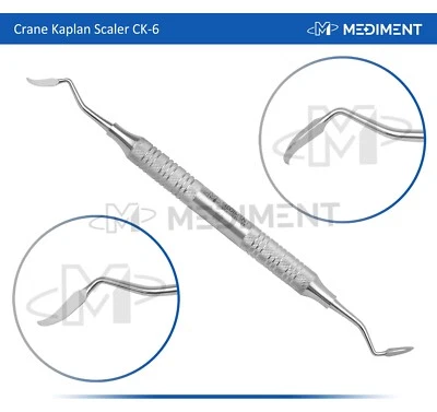 MEDIMENT INSTRUMENTS DENTAL INSTRUMENT HYGIENE PERIODONTAL SCALER CK6 STAINLESS STEEL