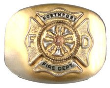 Vintage Belt Buckle Northport Fire Department 1970s