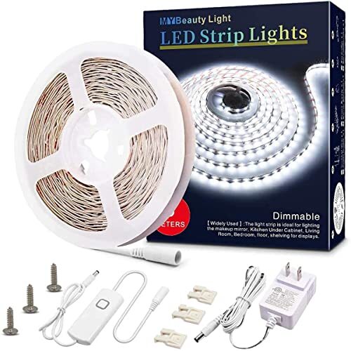 MY BEAUTY LIGHT White LED Strip Lights,16.4ft  Assorted Colors , Sizes 