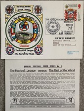 FOOTBALL LEAGUE V REST OF THE WORLD 1987 FIRST DAY COVER