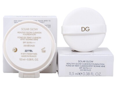 DOLCE & GABBANA SOLAR GLOW #350 BRONZE 11.5ml HEALTHY GLOW CUSHION FOUNDATION