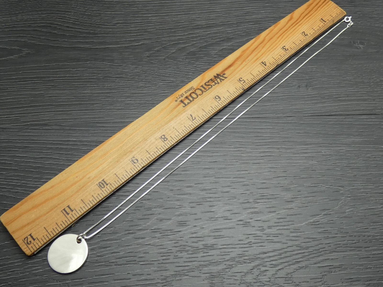 Sterling Silver Unique Simple Round Brushed Penda… - image 9