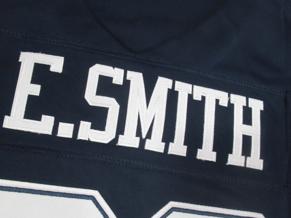 Мужская футболка игрока Emmitt Smith No22 Dallas Cowboys ретро темно-синяя - Изображение 3 из 3