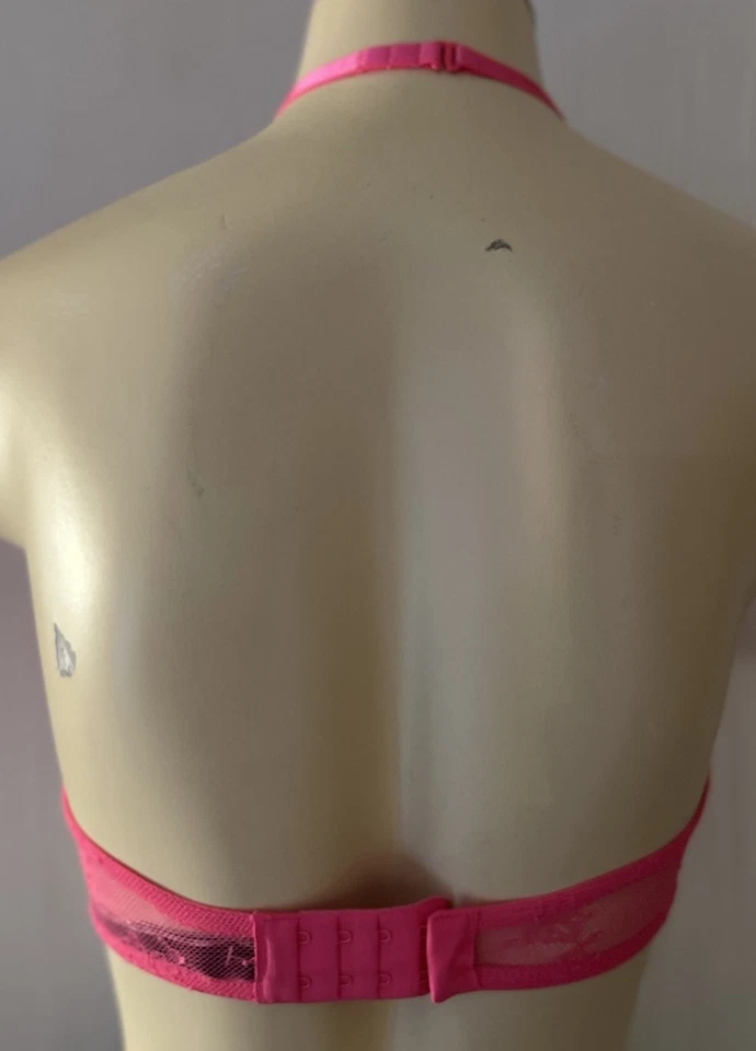🩷NWOT Victoria’s Secret Very Sexy Halter Neck Sheer Mesh Bralette-Pink-Size S - Image 2 of 4