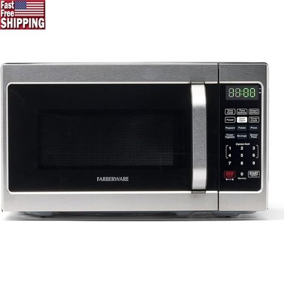 Microwave Countertop Cooking Timer Child Safety Lock Easy Clean Interior US