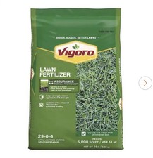 Vigoro Lawn Fertilizer 29-0-4, 5000 sq. ft., 14 lbs. Garden Lawn Food Feeds 1.57 per gallon