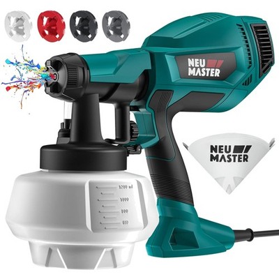 Lackierspray Pistole HVLP 1200ml Farbsprühsystem Car Möbel Wand Spraygerät