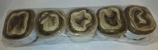 Herrschners PASTRY PUFF Yarn Cakes Medium Worsted DISCONTINUED Maple Pecan Lot 5