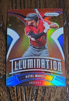 2020 Panini Prizm - Illumination Ketel Marte #I-10 Red Orange Prizm
