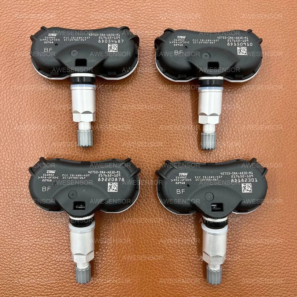 4X TPMS Tire Pressure Senso OEM 42753-SNA-A830-M1 315 MHz For Honda CRZ Odyssey - Image 2 of 4