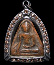 Phra Nang Phaya Pim Yai Khao Buang Phitsanulok Ancient Thai Sacred Buddha Amulet