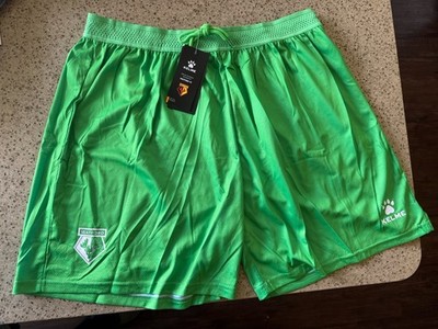 Watford FC 22/23 Kelme GK Green Soccer Football Shorts NWT England EU 2XL US XL