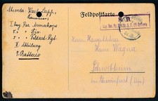 Feldpost Feldpostkarte I.bayr. Res. Armeekorps 5. Div. Beaumont 1915 Schwebheim