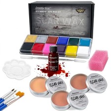 Scar Wax SFX Makeup Kit Fake Blood Face Body Paint Halloween Cosplay Stage