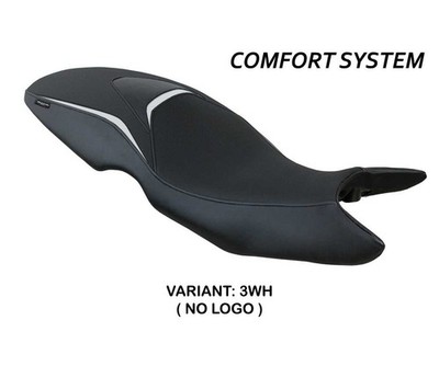 Sattelbezug Kompletter Sitz Maili Comfort Weiss WH TPZ BMW F 800 R 2009 2020