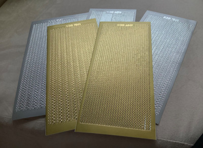 6 x Peel Off Basteln Aufkleber - BORDÜREN ECKEN WELLEN & RAHMEN Scrapbooking Karten